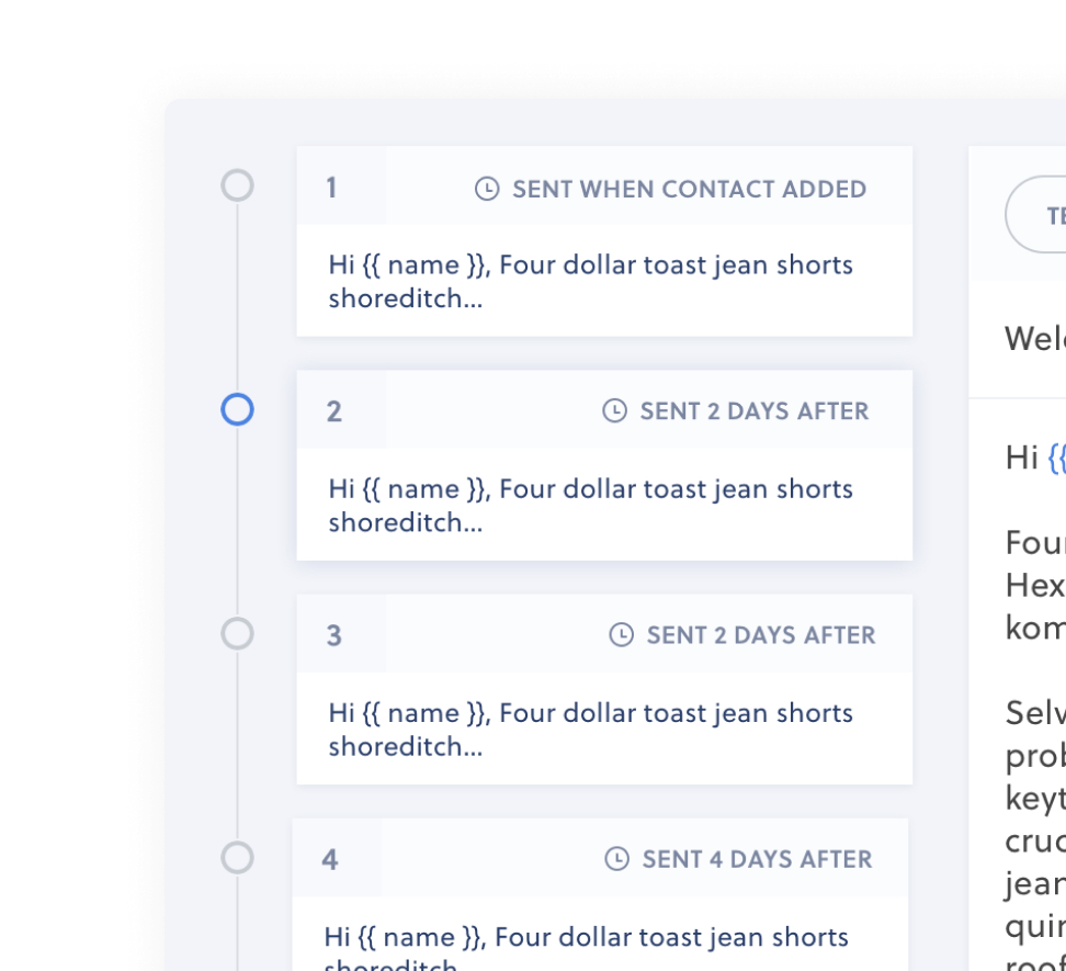 Interseller - dashboard design