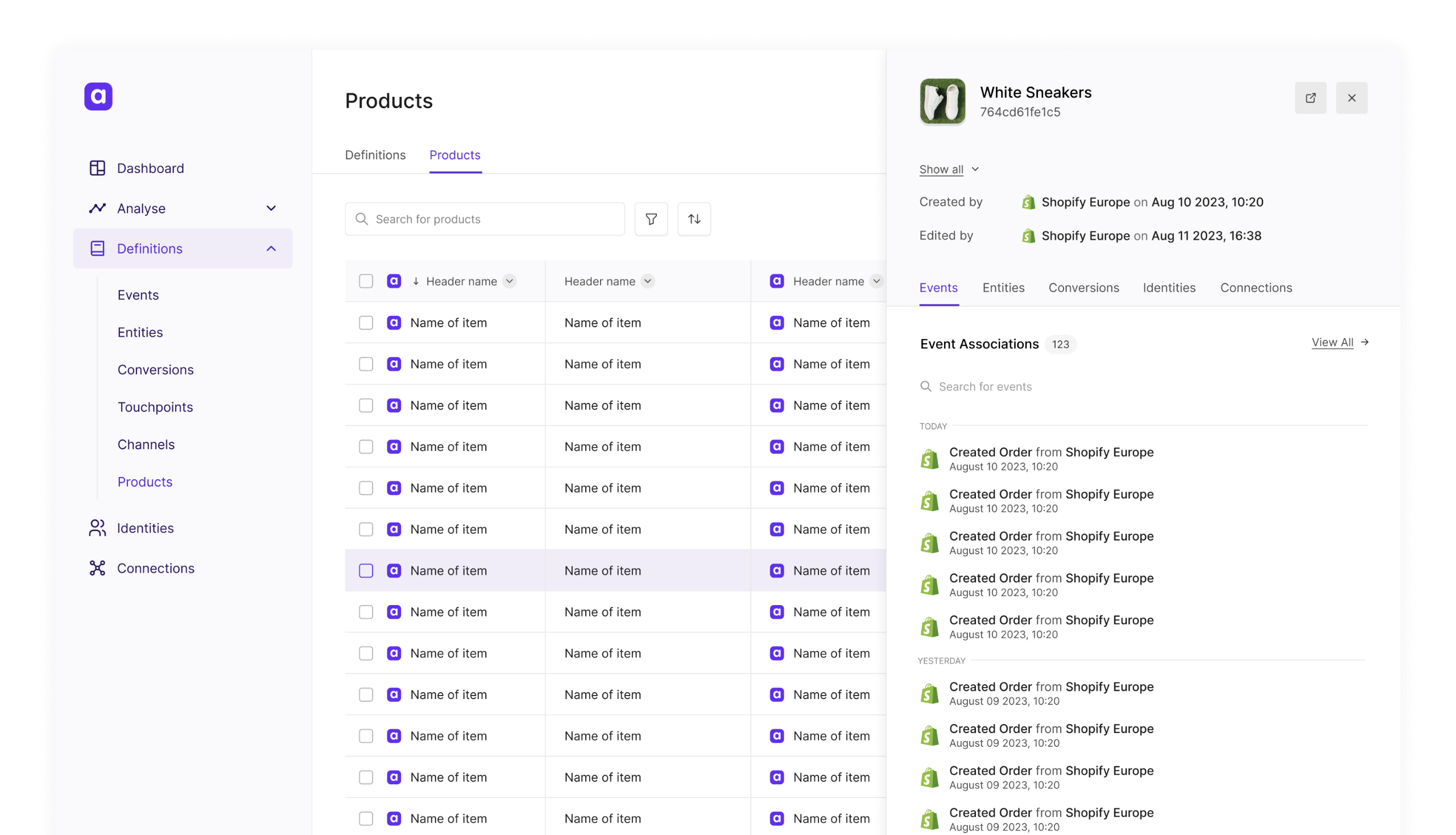Adtribute - product design
