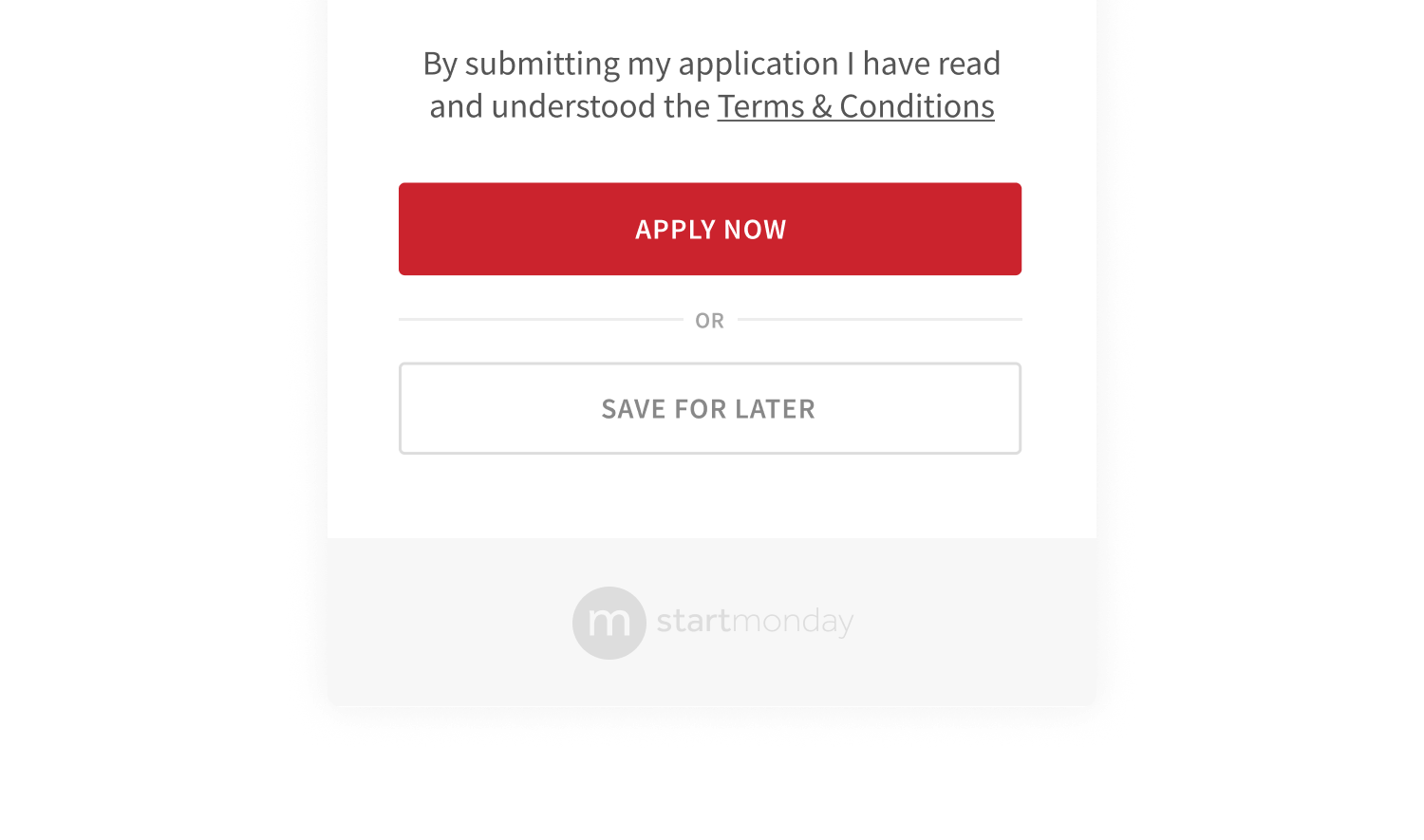Start Monday - product design